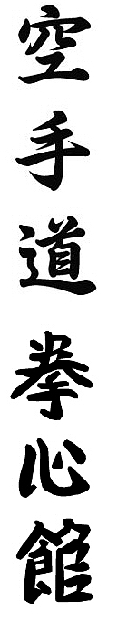 Japanischer Schriftzug Karate Do Kenshinkan